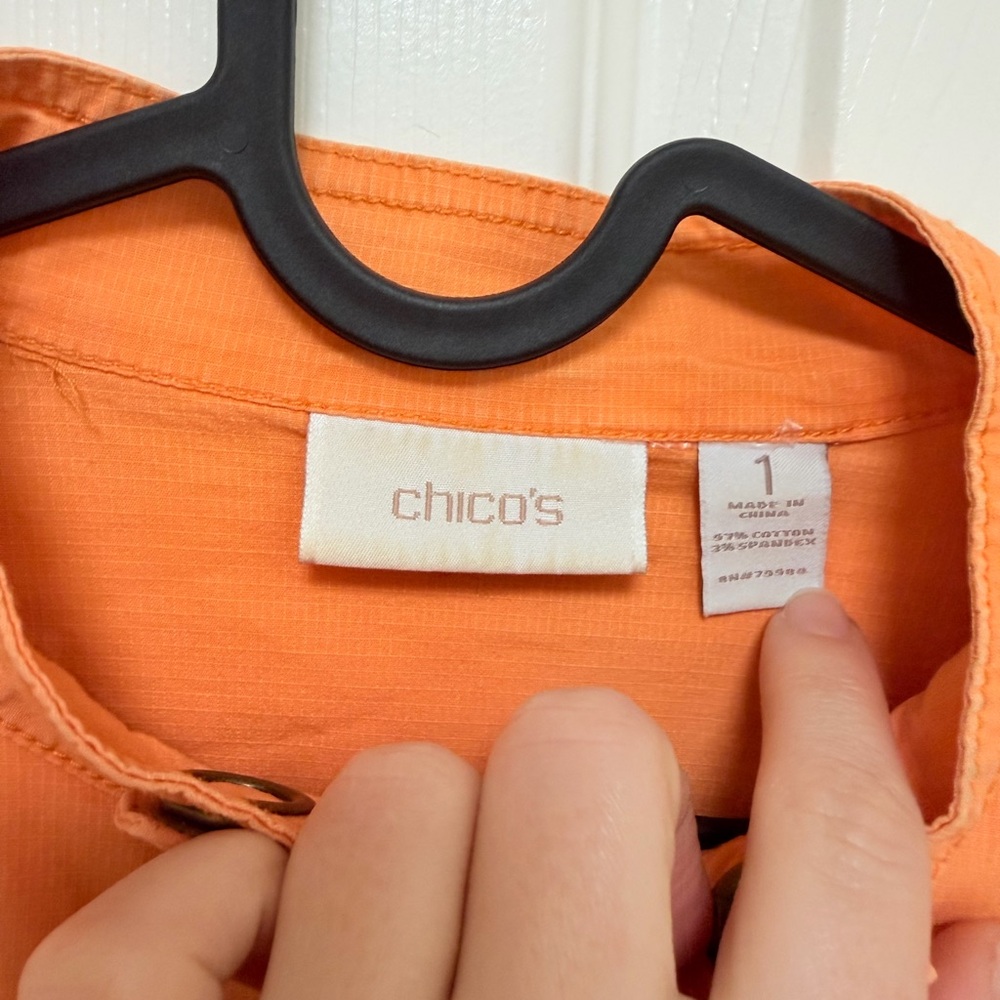 Chico's Vibrant Orange Women's jacket